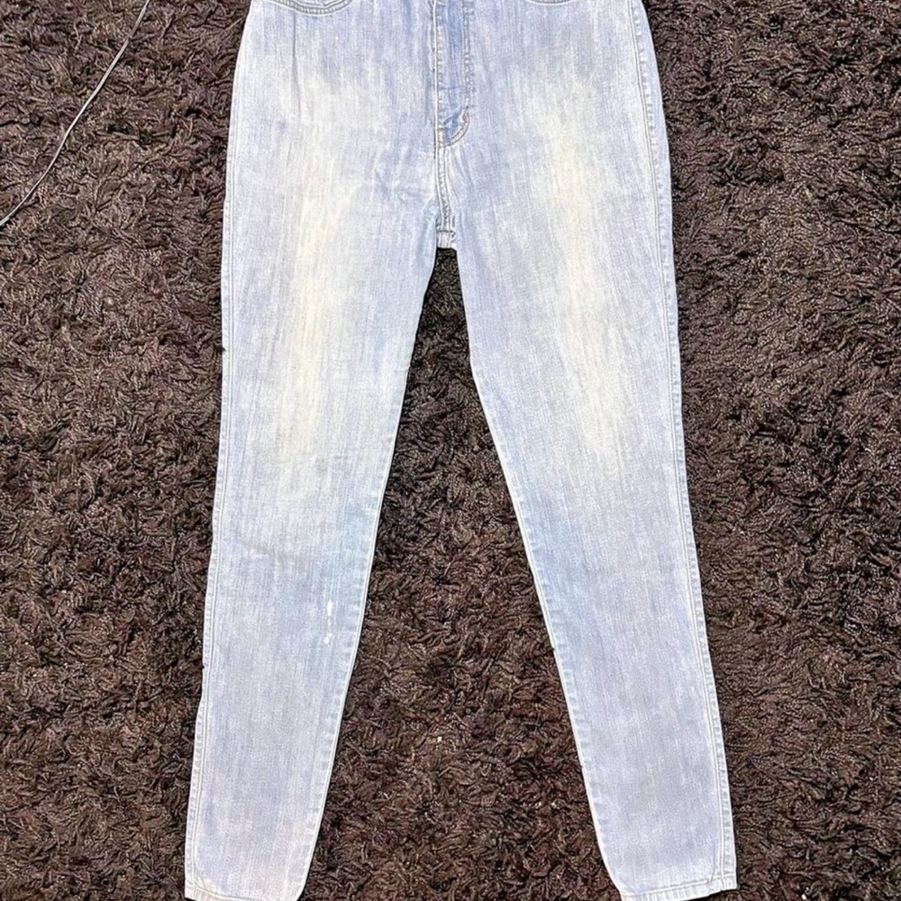 Fashion Nova High Rise Light Wash Jeans